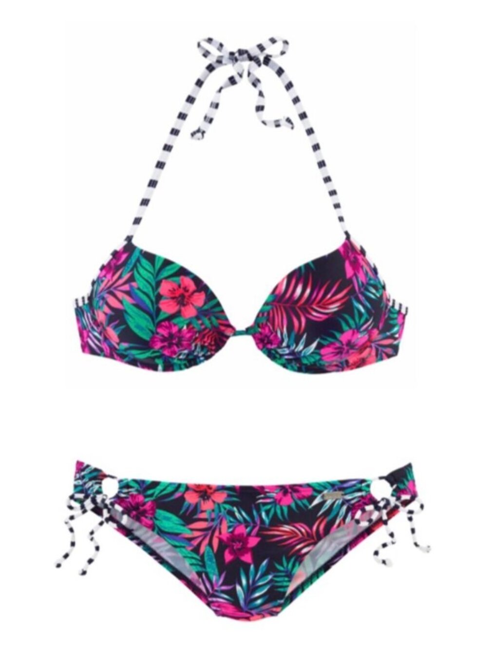 Lascana Multi Print Bikini SET Bottom Size 2, Top Size 34B - Picture 2 of 3